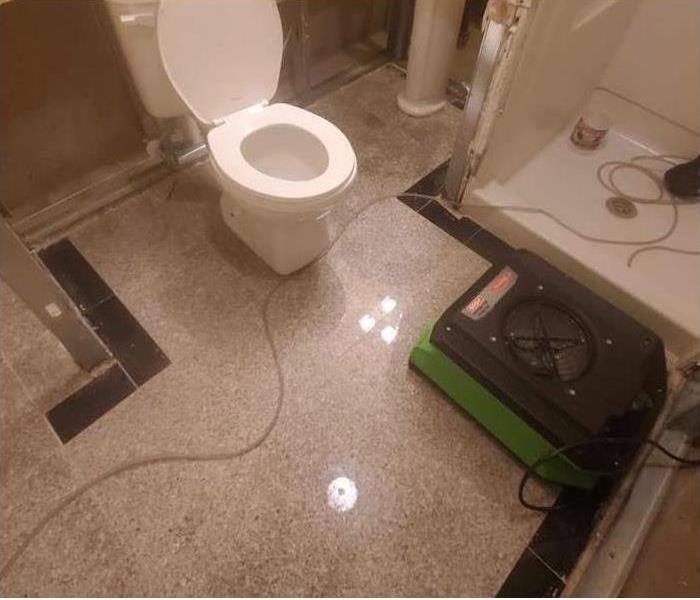 toilet area repaired